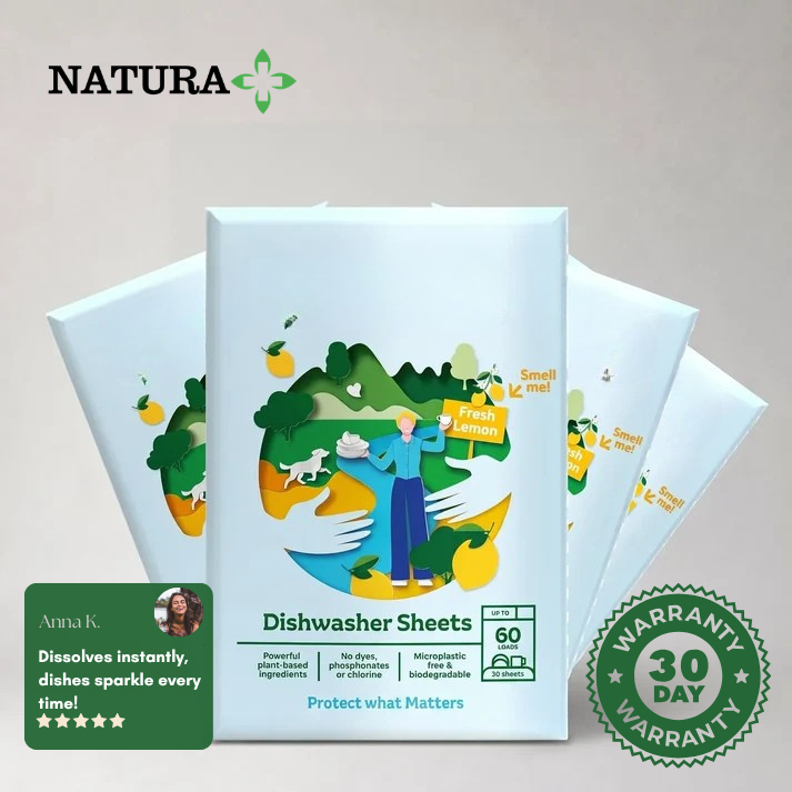 NATURAPlus™  ECOFRIENDLY Dishwasher Sheets